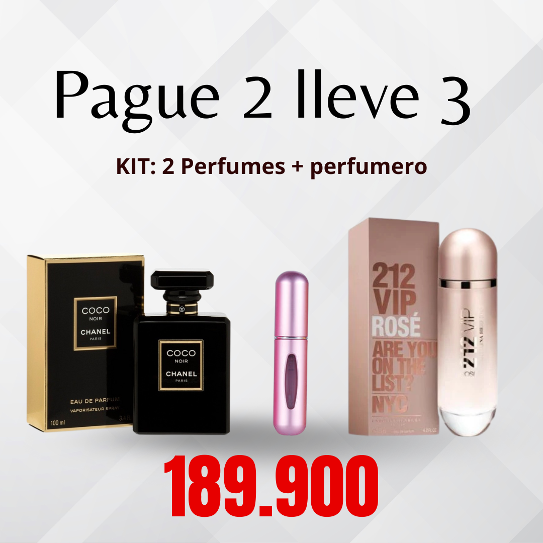 KIT: 2 Perfumes + perfumero