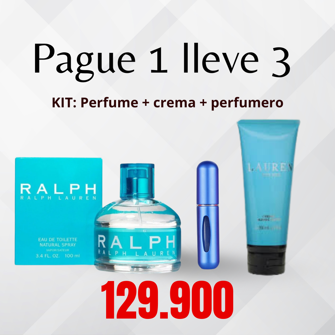 KIT: Perfume + crema + perfumero