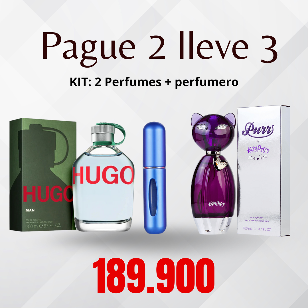 KIT: 2 Perfumes + perfumero