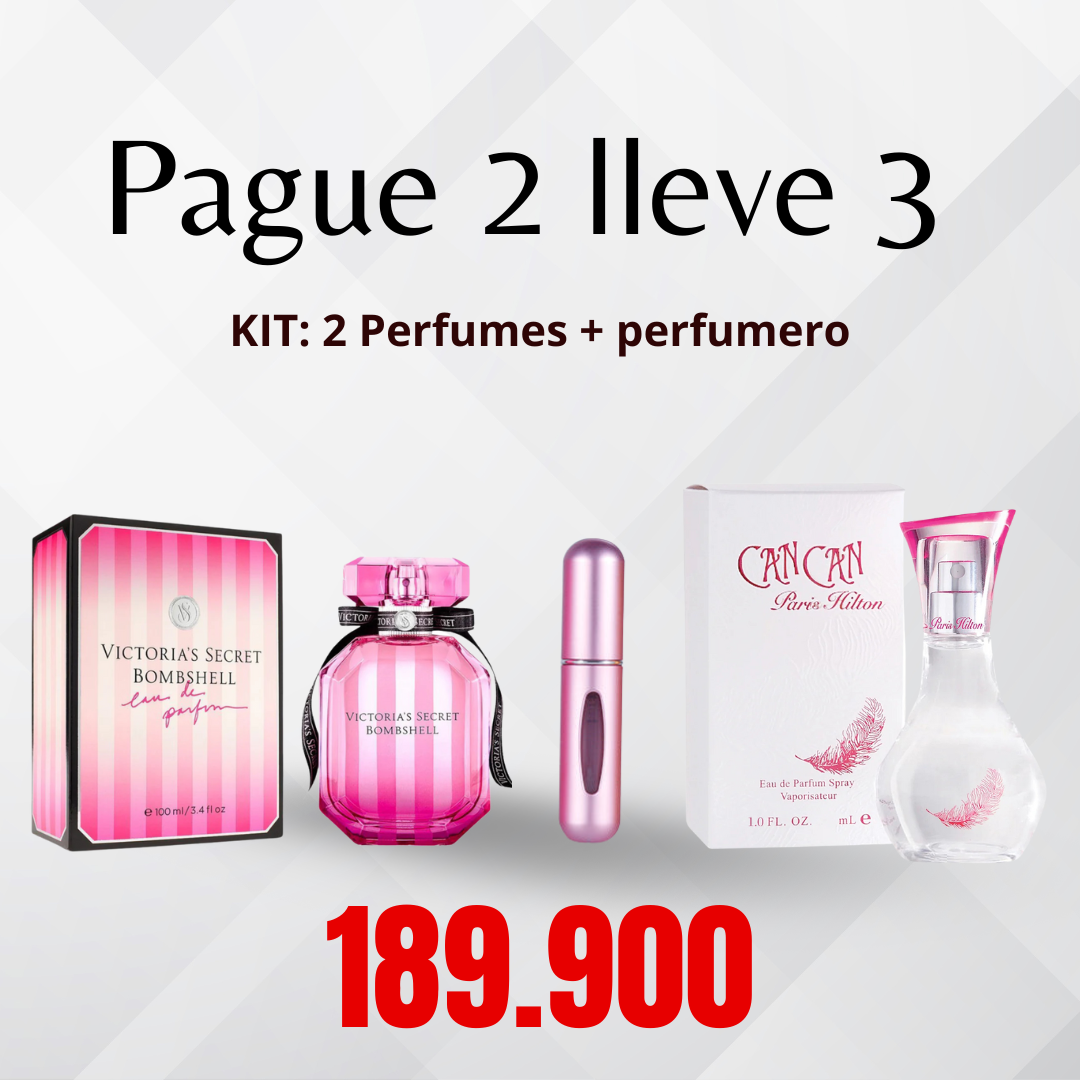 KIT: 2 Perfumes + perfumero