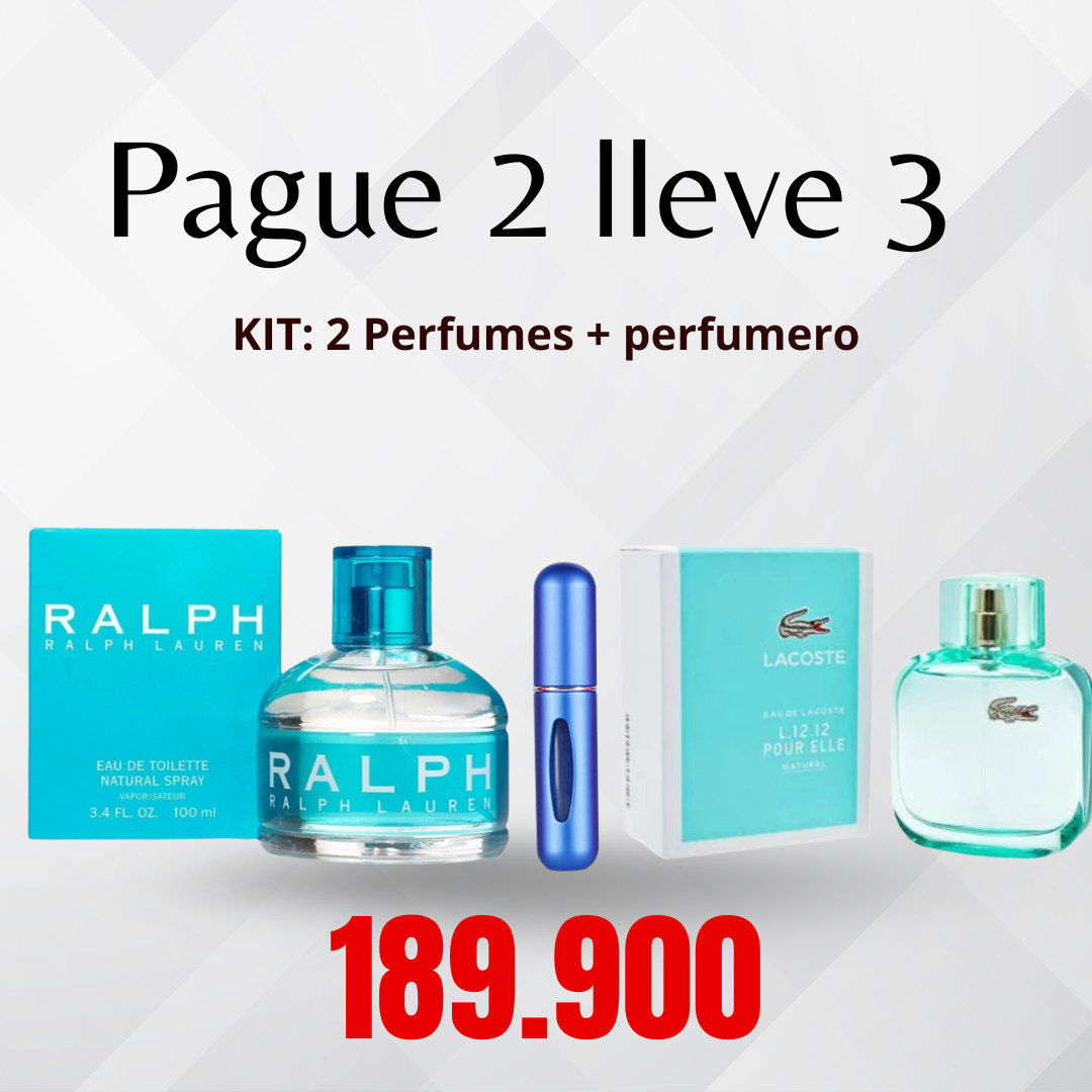 KIT: 2 Perfumes + perfumero