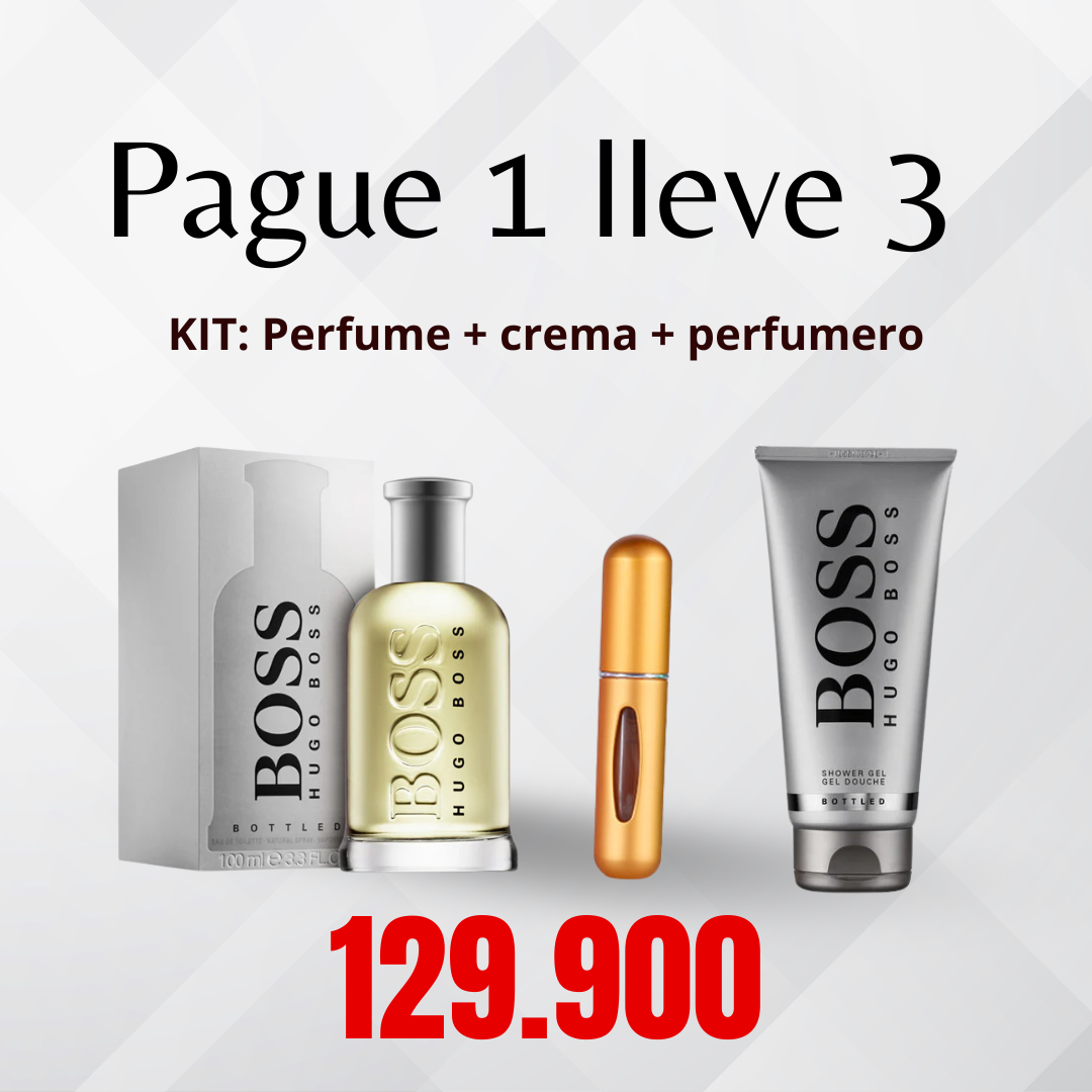 KIT: Perfume + crema + perfumero
