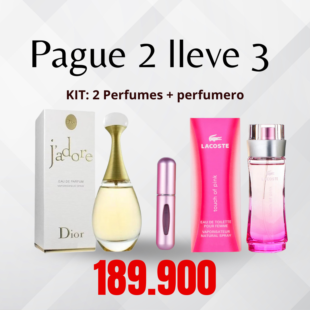 KIT: 2 Perfumes + perfumero