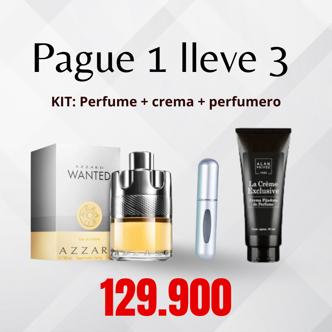 KIT: Perfume + crema + perfumero
